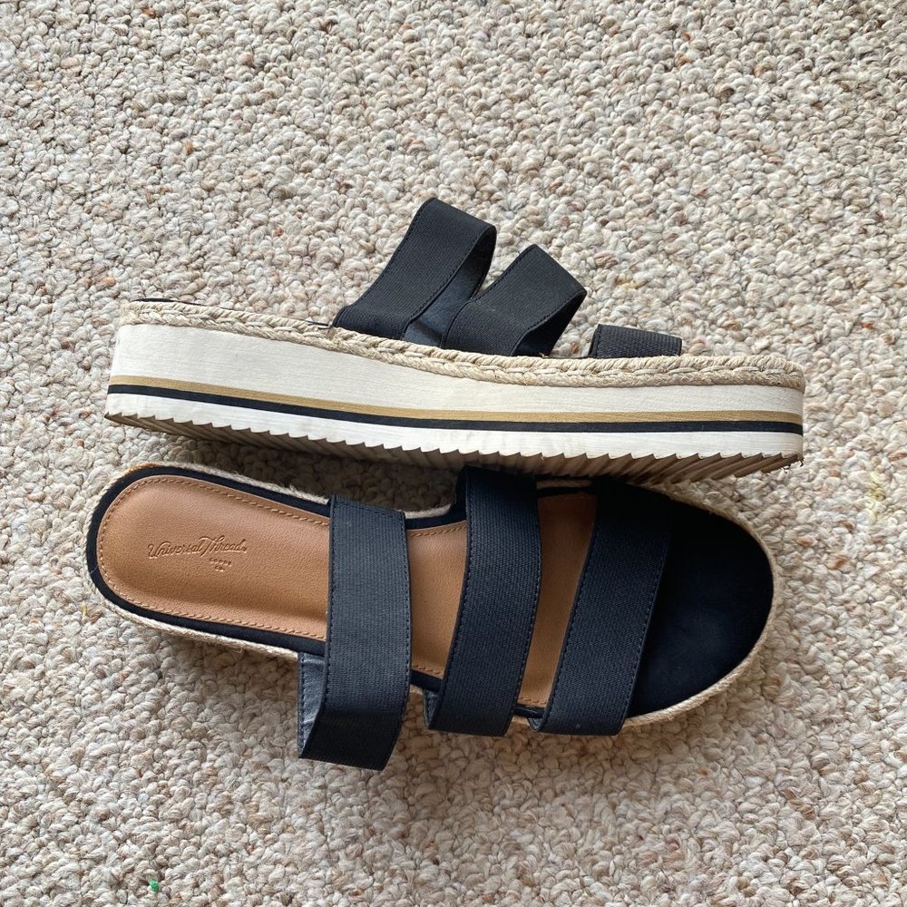 Target Platform Slides / Universal Threads / Size 10 / Black